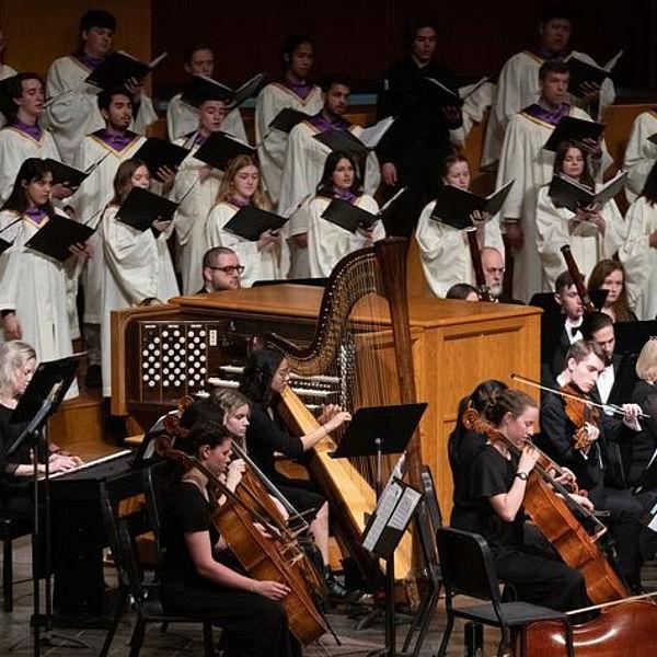 Choir and orchestra winter concert